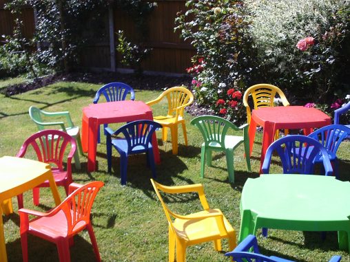 Toddler preschool table and chair hire, hampshire