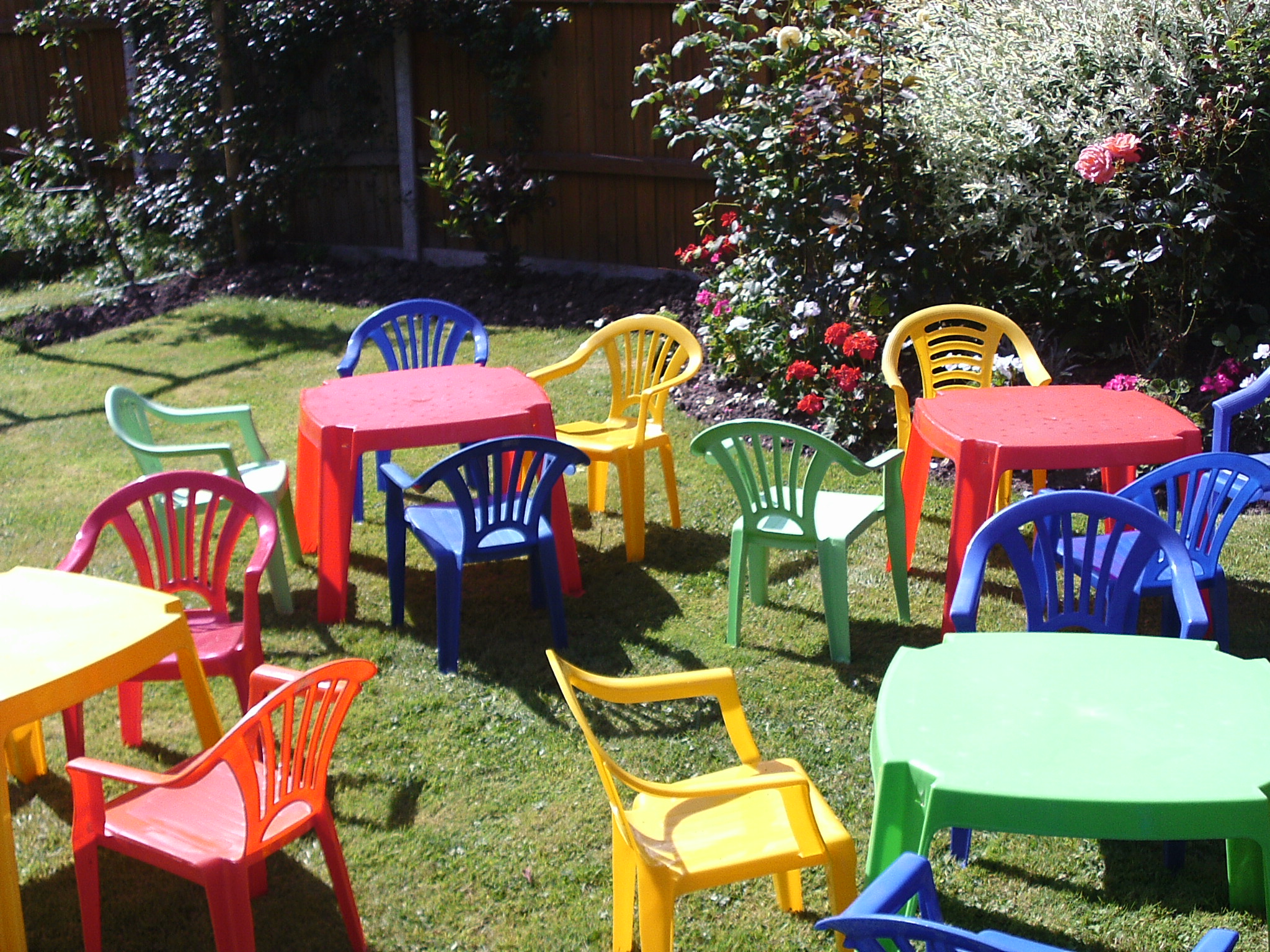 toddler preschool table and chair hire, southampton