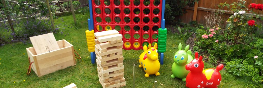 Giant garden Party Games Package Weddings Jenga Connect 4 Bouncy Castle Southampton