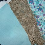 Turquoise Hessian Bunting Party Decoration