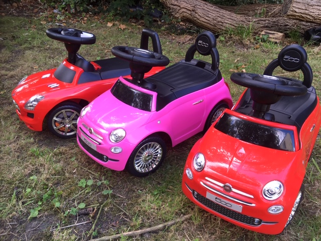 Fiat 500 Ride on Car BMW Mercedes toy cars hire birthday party