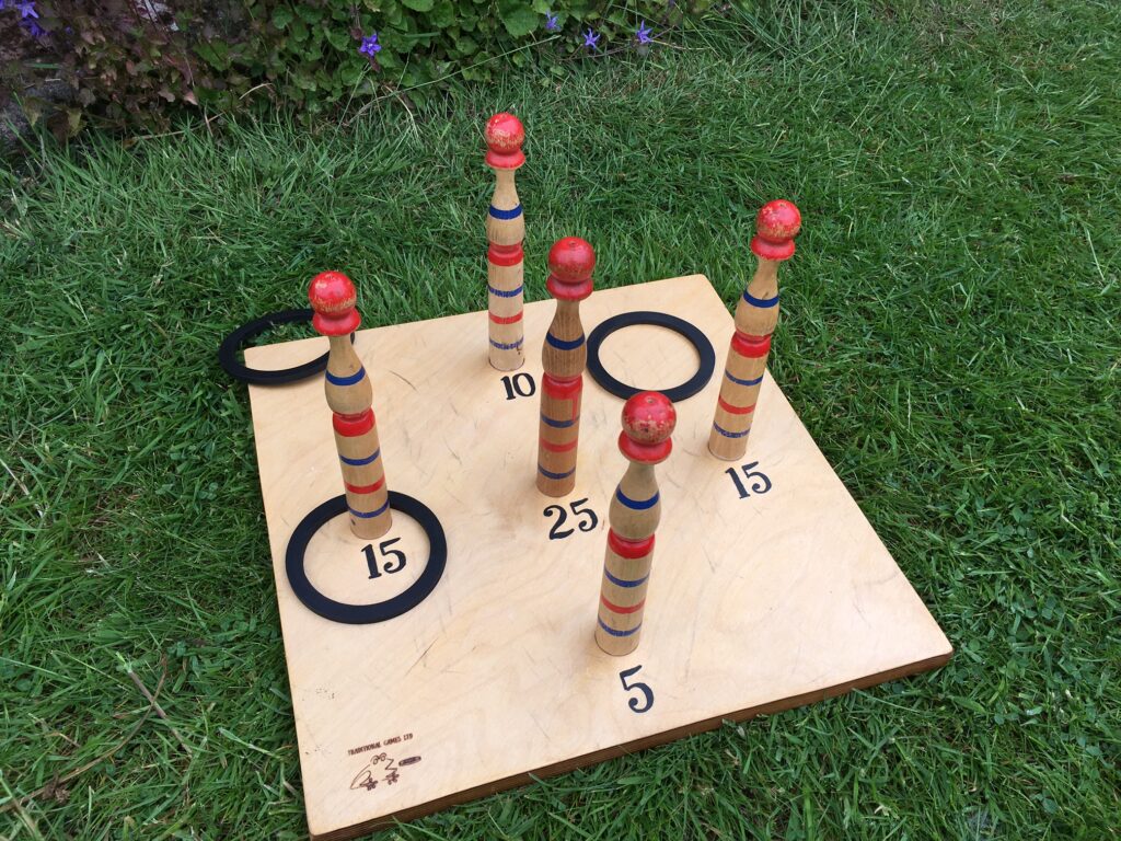 Quoits Ring Toss in a Colourful Design - Garden Game Hire Southampton