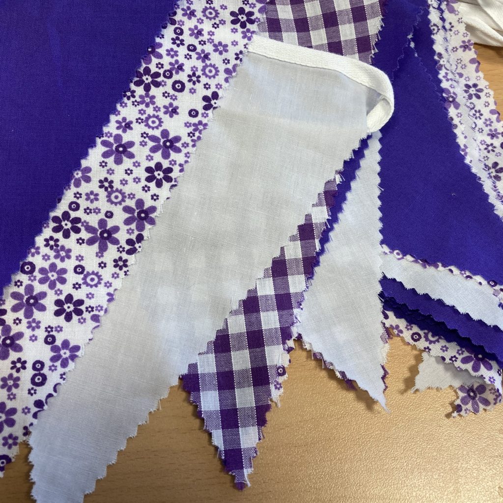 Fabric Party Bunting for hire in Southampton