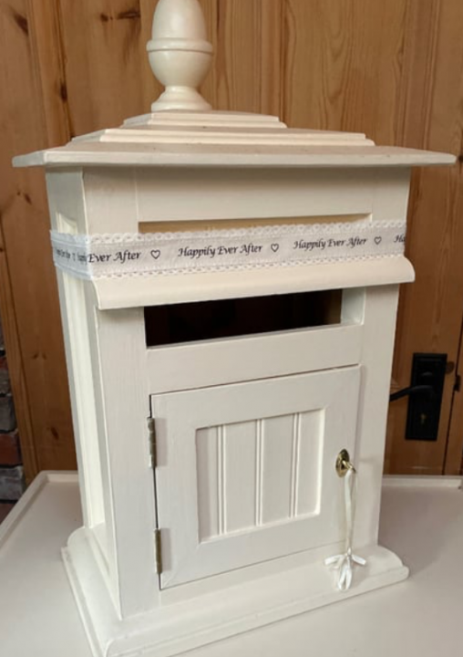 Cream / ivory party post box for hire in Southampton