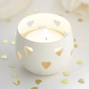 Small Ivory Metal Tea Light Holders with hire southampton