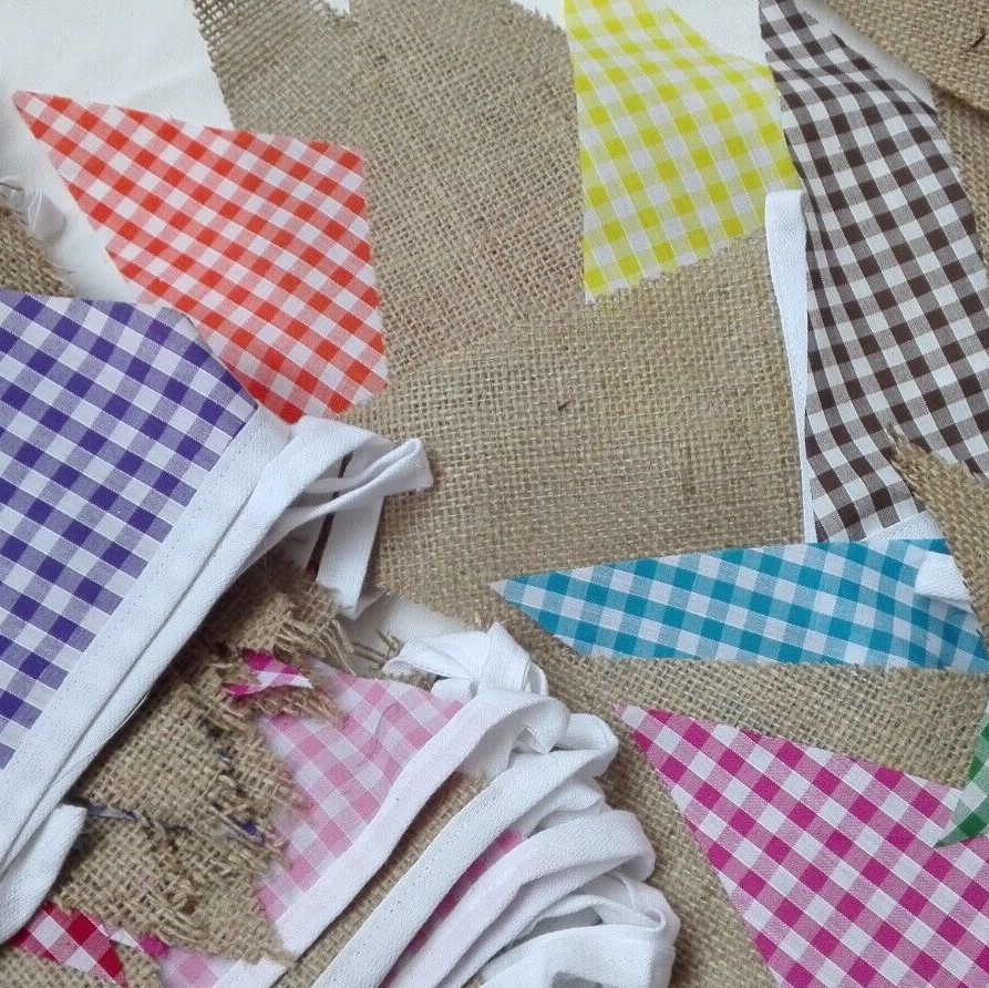 Gingham bunting hire in Southampton, Hampshire