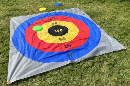 A giant frisbee target game available for hire in Southampton Hampshire